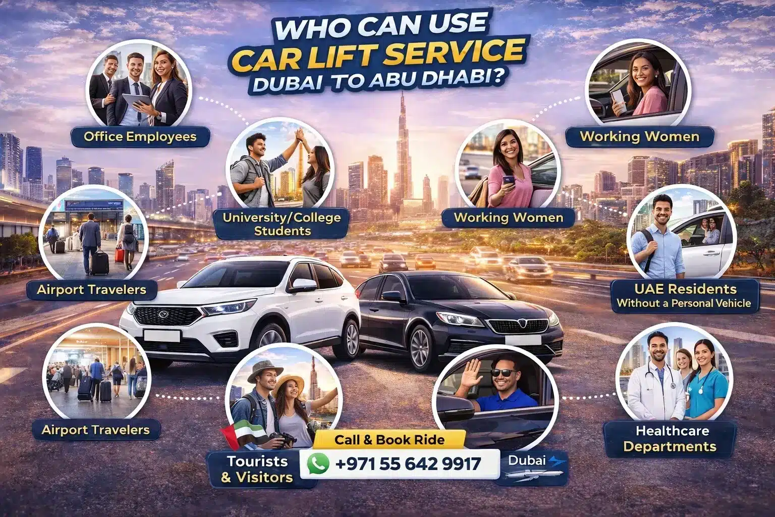 Who Can Use Car Lift Service Dubai to Abu Dhabi